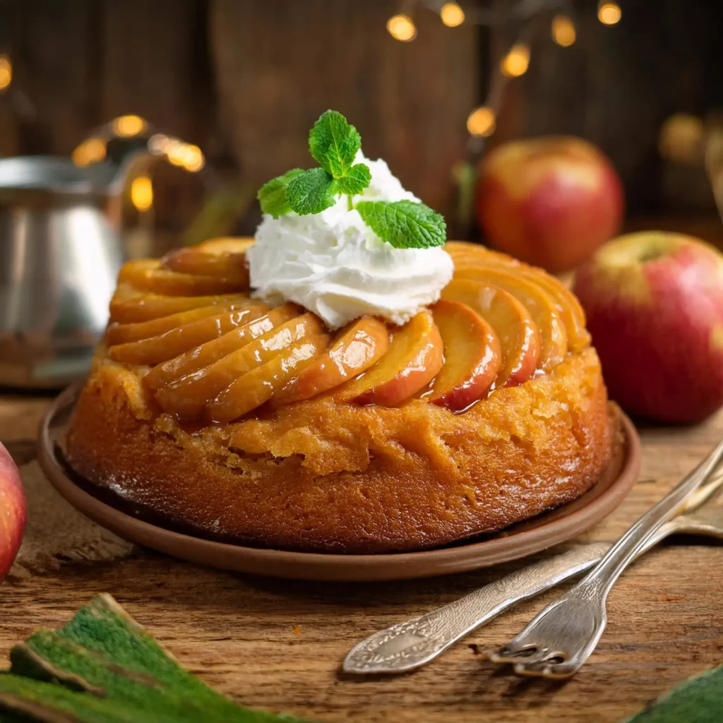 Vegan upside down apple cake recipe