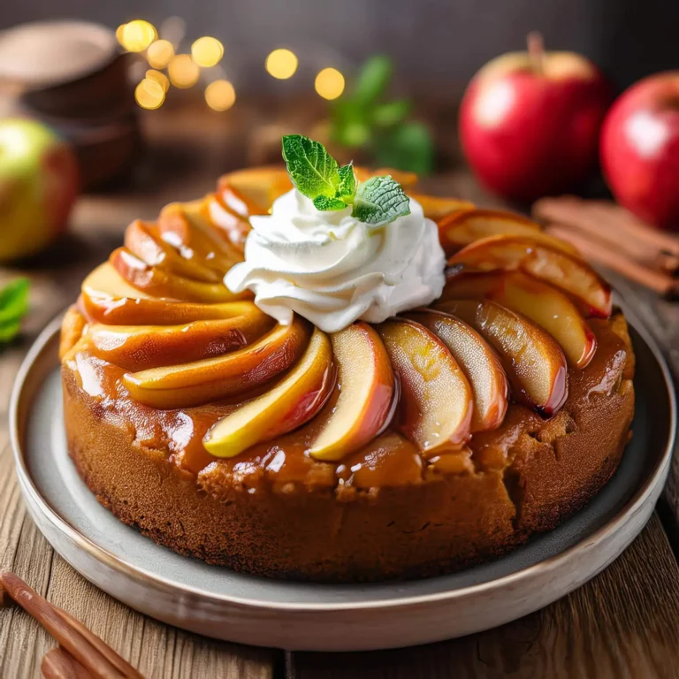 Vegan upside down apple cake recipe