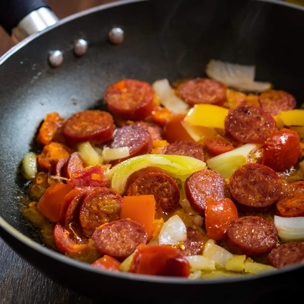 Pinto beans with chorizo recipe and rice