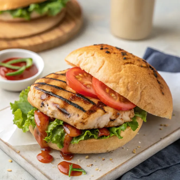 grilled chicken sandwich with A1 sauce recipe