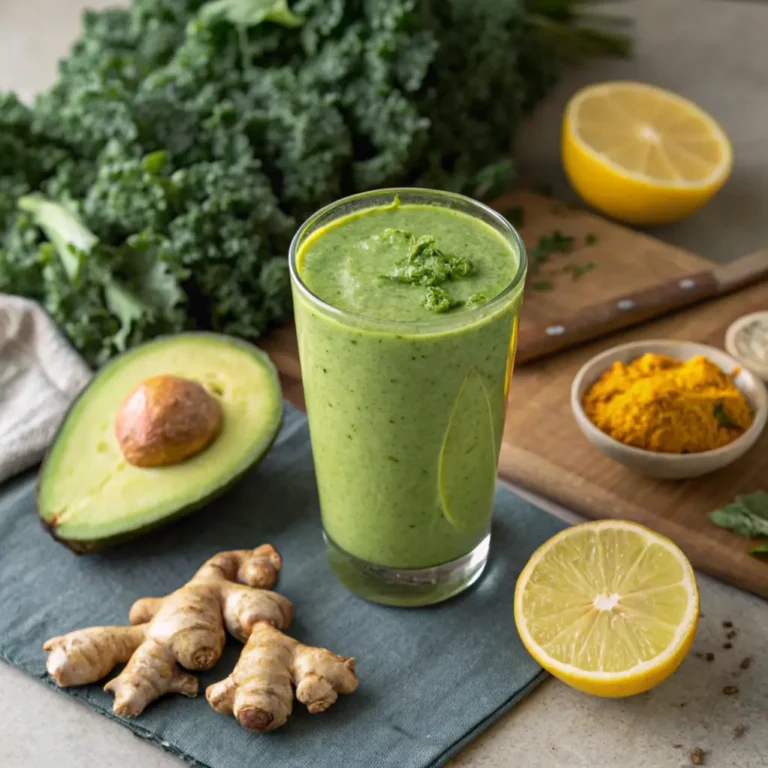 Kale and Avocado Smoothie for Inflammation Recipe No Banana