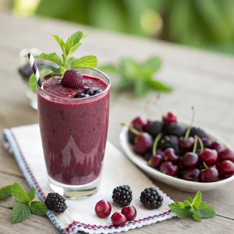 black cherry and blackberry smoothie recipe