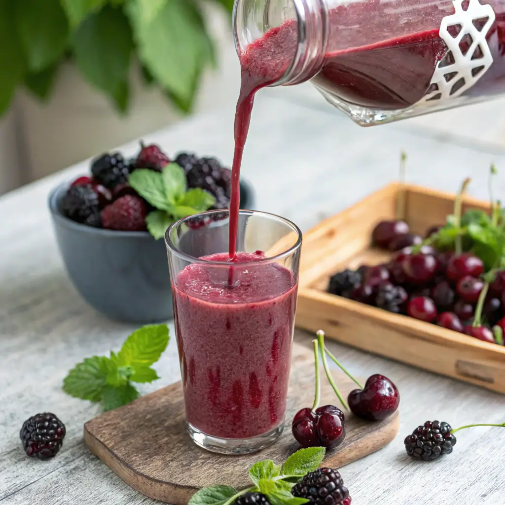 black cherry and blackberry smoothie recipe