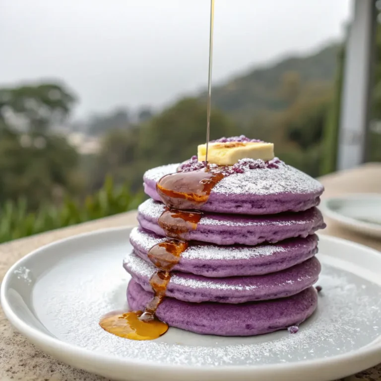 taro flavored pancake recipe