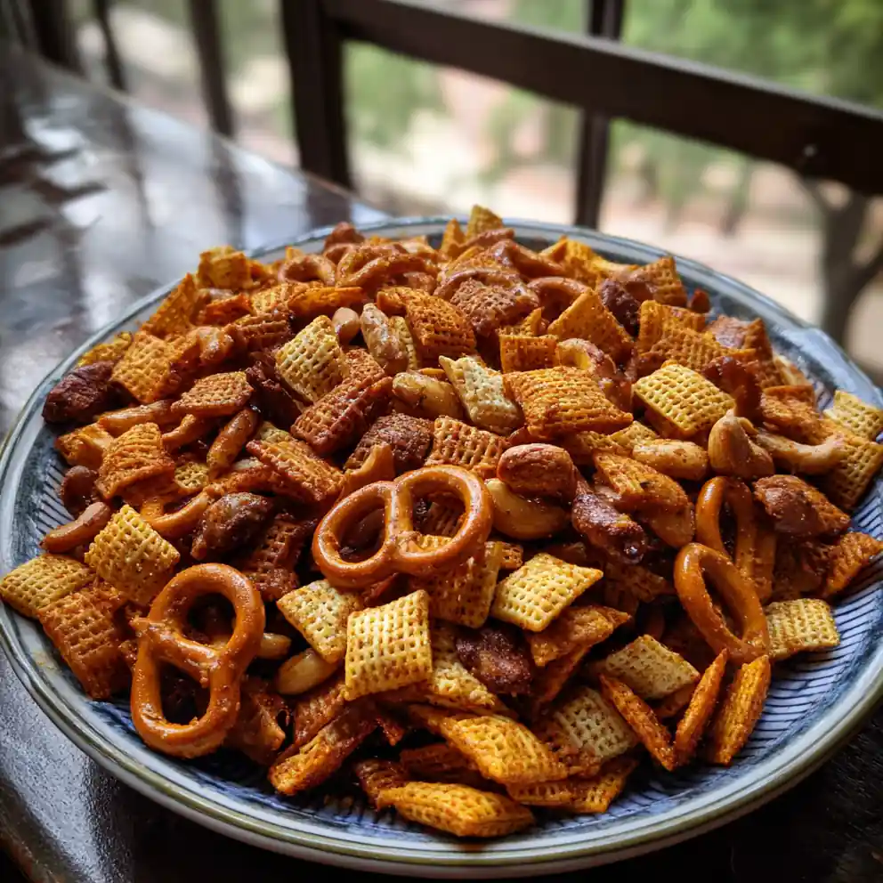 Chex Mix Recipe Smoky Chex Mix With Chili Dust 4 chex mix recipe Smoky Chex Mix With Chili Dust