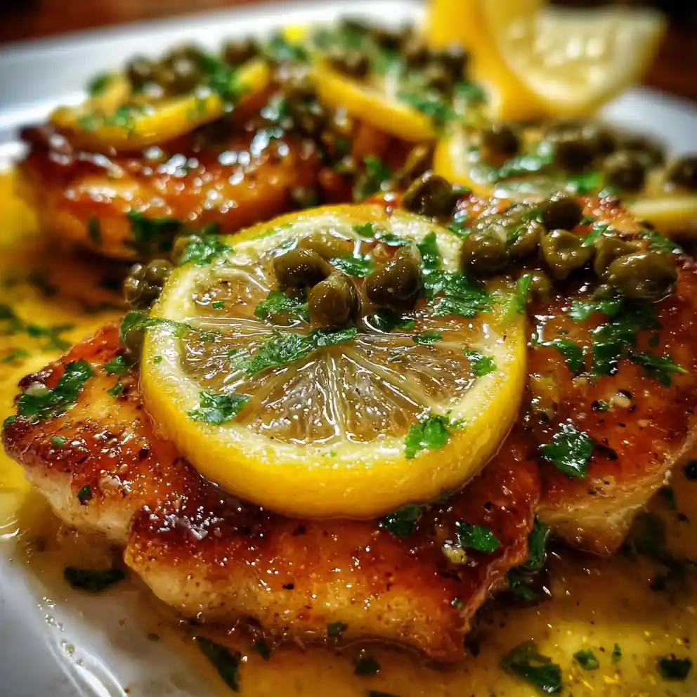 Chicken Piccata Recipe With Lemon-Caper Sunshine Slices 4 chicken piccata recipe With Lemon-Caper Sunshine Slices
