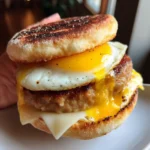 Egg Mcmuffin Recipe Golden Egg McMuffin With Turkey Round 1761492398.656593