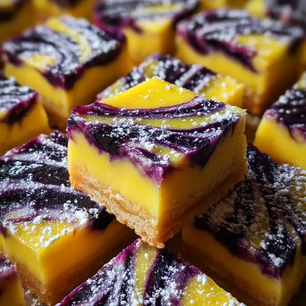 Lemon Bars Recipe With Blueberry Ripple Top 4 lemon bars recipe With Blueberry Ripple Top