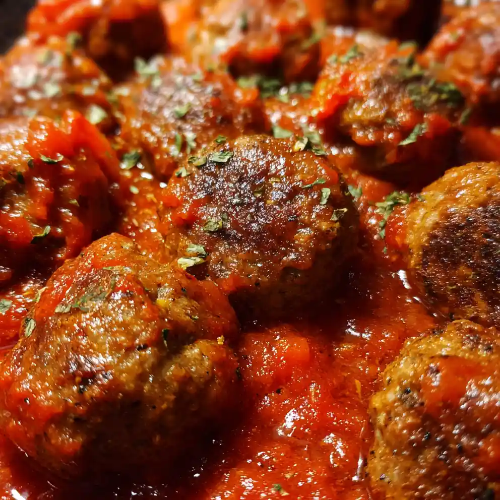Meatball Recipe In Bright Roasted Red Pepper Sauce 4 meatball recipe In Bright Roasted Red Pepper Sauce
