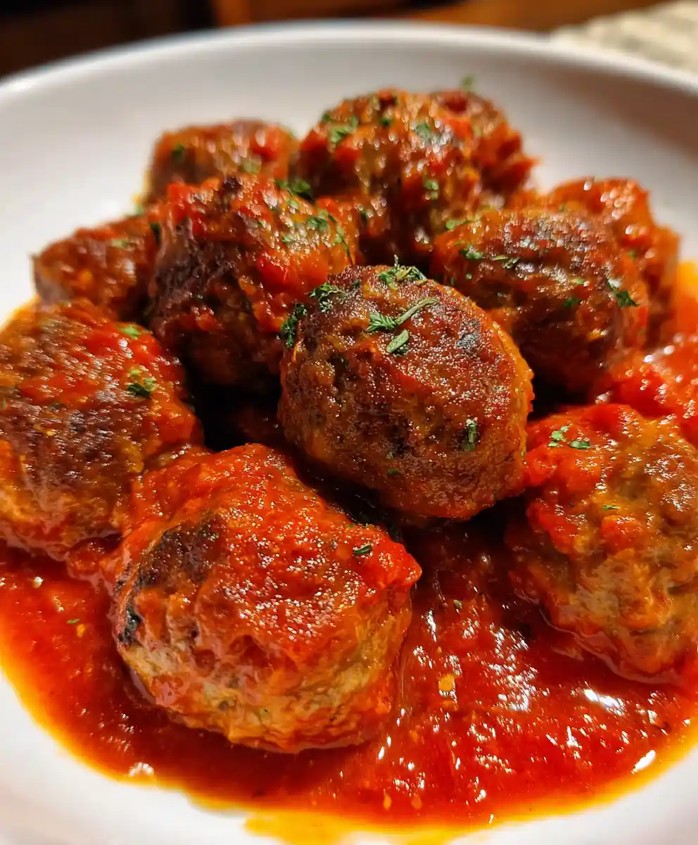 Meatball Recipe In Bright Roasted Red Pepper Sauce 5 meatball recipe In Bright Roasted Red Pepper Sauce