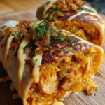 Cheesy Garlic Chicken Wraps Recipe 6 Cheesy Garlic Chicken Wraps Recipe 1764036039.860487