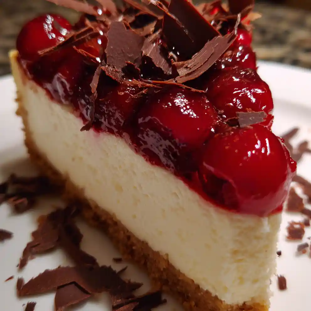 Cherry Cheesecake Recipe Cherry Crown With Chocolate Shavings 4 cherry cheesecake recipe Cherry Crown With Chocolate Shavings