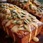 Pumpkin Bread Recipe Maple Glaze With Toasted Pumpkin Seeds 1762461125.5772278