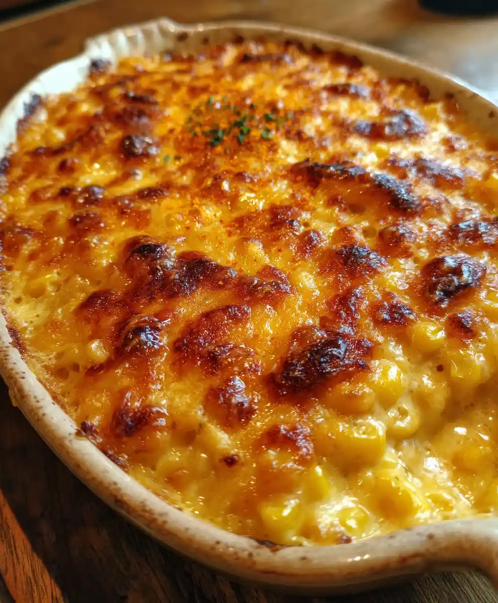Scalloped Corn Recipe Cheddar Top With Paprika 5 scalloped corn recipe Cheddar Top With Paprika