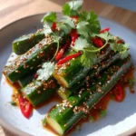 Asian Pickled Cucumbers With Spicy Chili Garlic Glaze 1767834864.986624