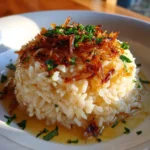 Caramelized Shallot Butter Rice With Crispy Onion Garnish 1767859999.0153387