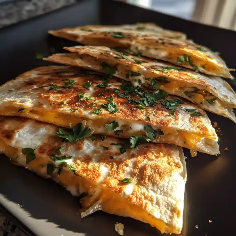 Cilantro Lime Cream Cheese Quesadillas With Caramelized Onion 4 Cilantro Lime Cream Cheese Quesadillas with Caramelized Onion