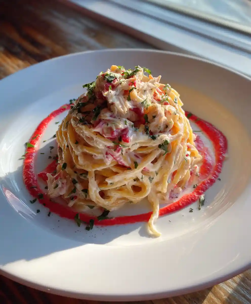 Creamy Chicken Spaghetti In Mozzarella Garlic Cheese Sauce 5 Creamy Chicken Spaghetti in Mozzarella Garlic Cheese Sauce