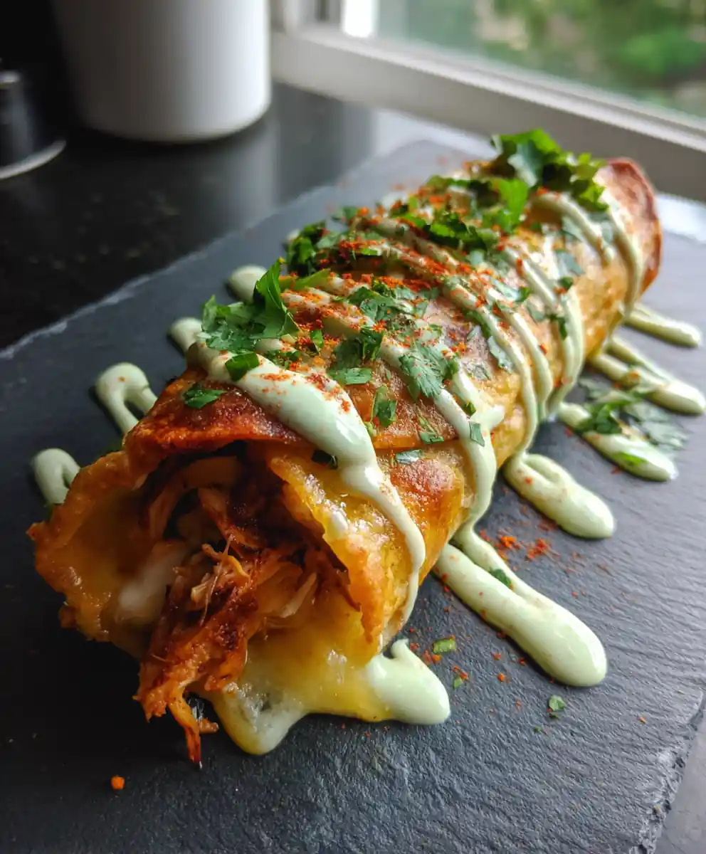 Crispy Chicken Taquitos With Melted Smoked Cheese 5 Crispy Chicken Taquitos with Melted Smoked Cheese