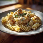 Garlic Butter Chicken Rotini With Lemon Ricotta Swirl 1767848769.8651652