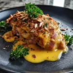 Golden Turmeric Bechamel Chicken Cordon Bleu Casserole 1767851891.8688745