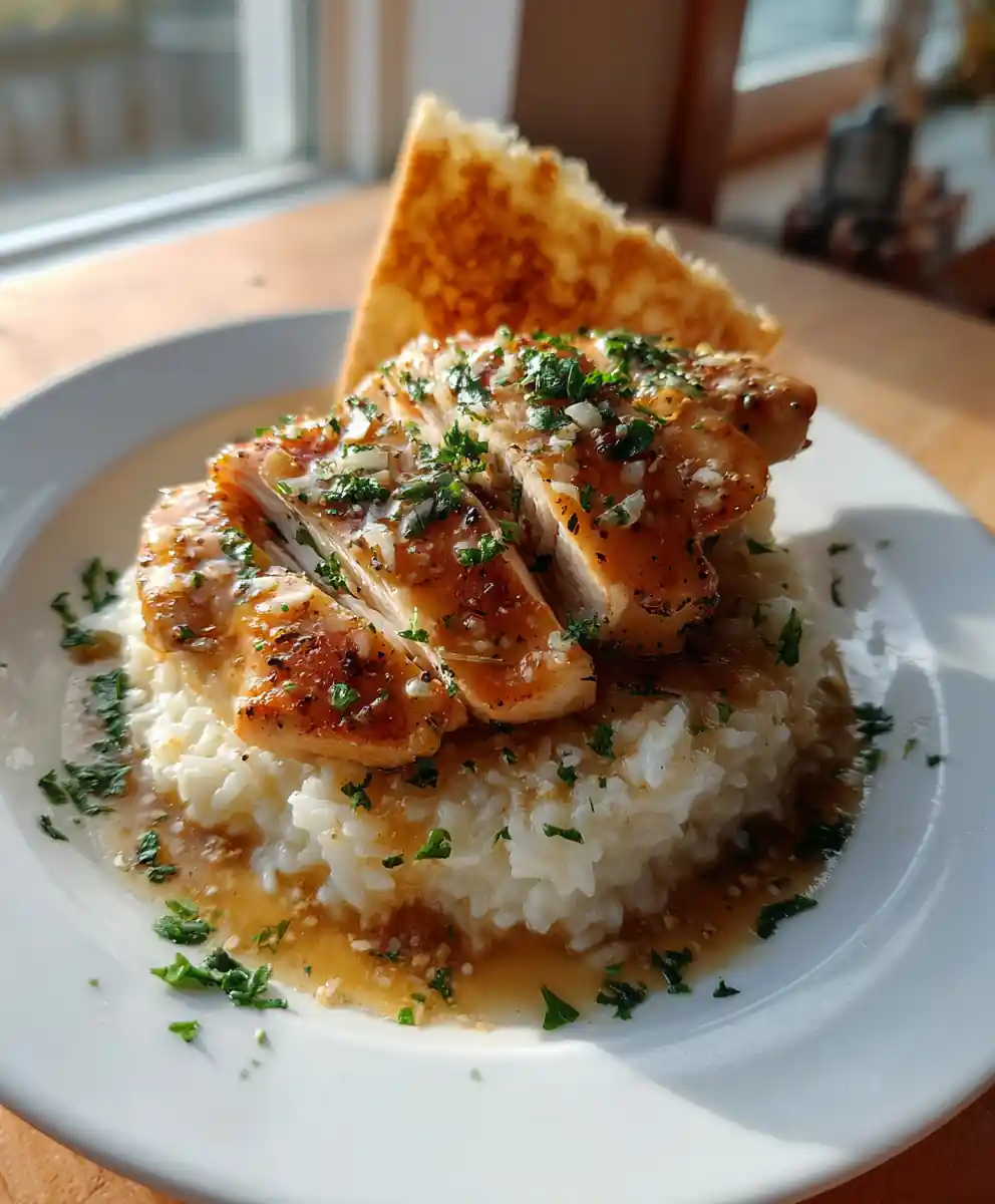 Lemon Butter Swirl Chicken Scampi Over Creamy Garlic Parmesan Rice 5 Lemon Butter Swirl Chicken Scampi over Creamy Garlic Parmesan Rice