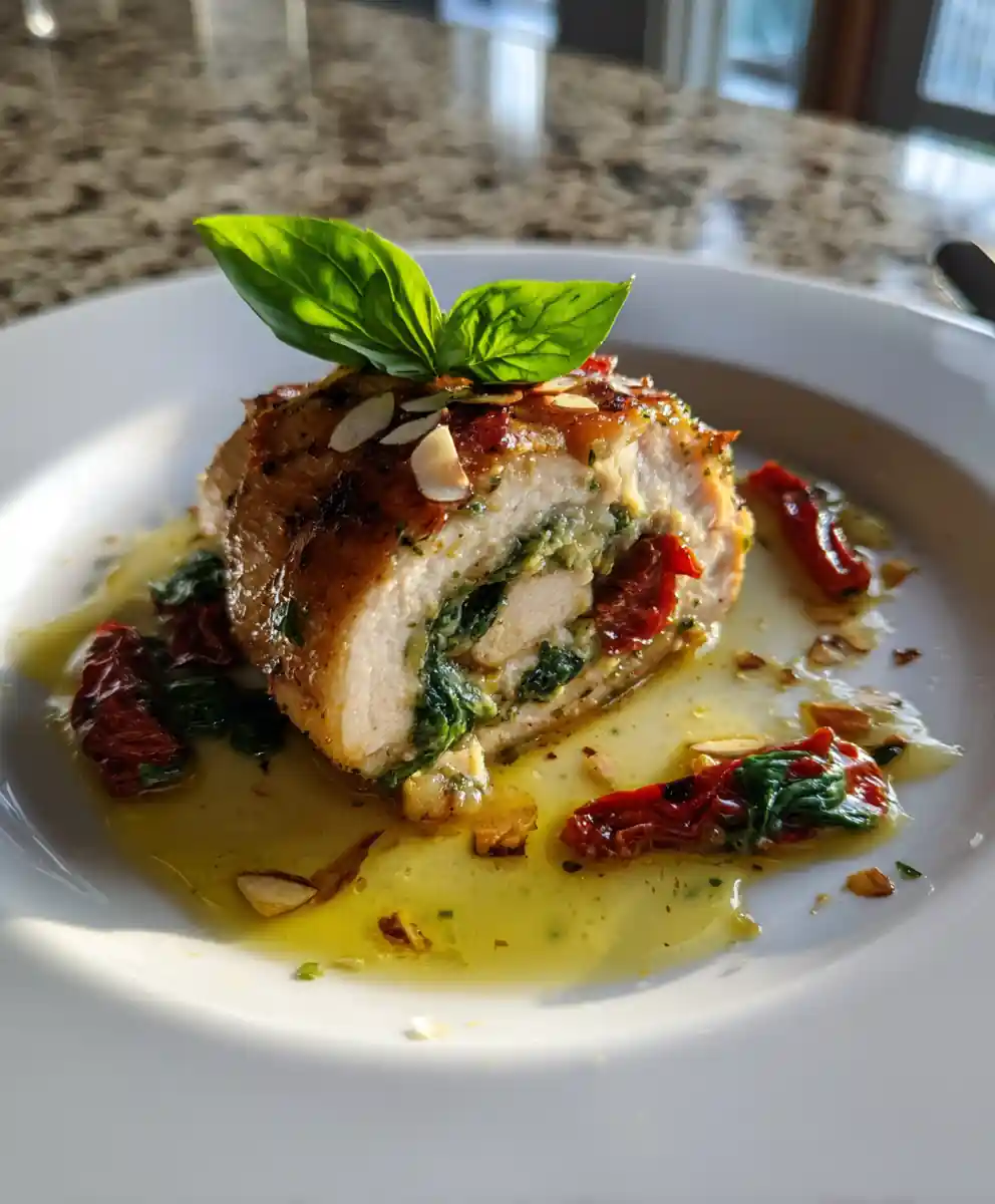 Lemon Cashew Cream Swirl Chicken With Sundried Tomato & Spinach 5 Lemon Cashew Cream Swirl Chicken with Sundried Tomato & Spinach