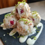 Lime Zest White Chocolate Drizzled Raspberry Coconut Balls 6 Lime Zest White Chocolate Drizzled Raspberry Coconut Balls 1767830742.5694153
