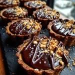 Mini Chocolate Peanut Butter Pies With Espresso Ganache Drizzle 1767797495.2671967