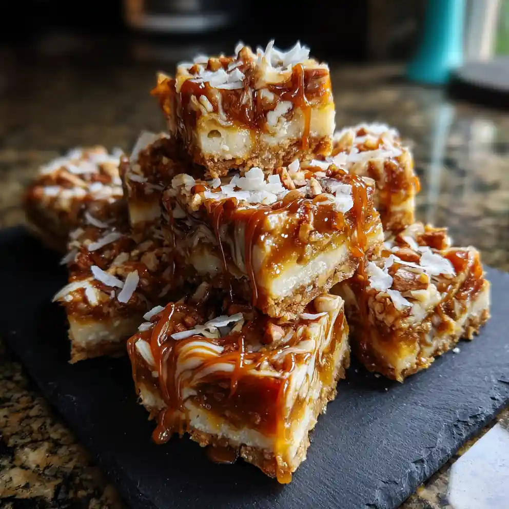 No Bake Pecan Coconut Praline Cookies With Caramel Vanilla Swirl 4 No Bake Pecan Coconut Praline Cookies with Caramel Vanilla Swirl