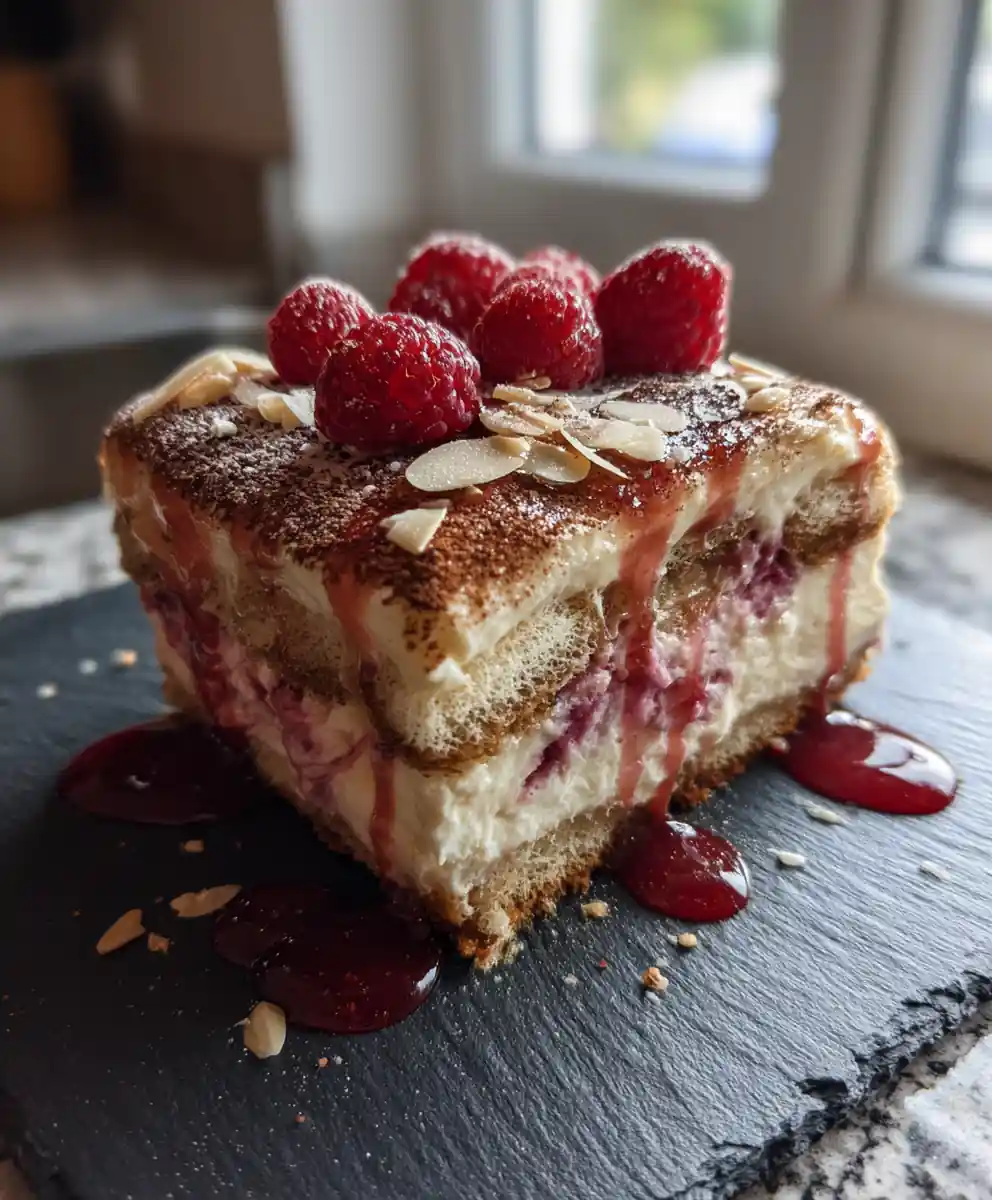 Raspberry Tiramisu With Creamy Raspberry Swirl 5 Raspberry Tiramisu with Creamy Raspberry Swirl