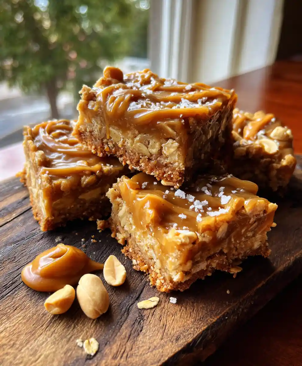 Salted Caramel Swirl Peanut Butter Cookie Bars 5 Salted Caramel Swirl Peanut Butter Cookie Bars