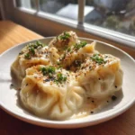 Savory Chicken Chinese Dumplings With Miso Sesame Cream Center 1767810777.9414134
