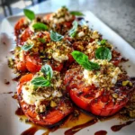 Smoky Roasted Tomatoes With Creamy Burrata And Pomegranate Glaze 1767818171.6281784