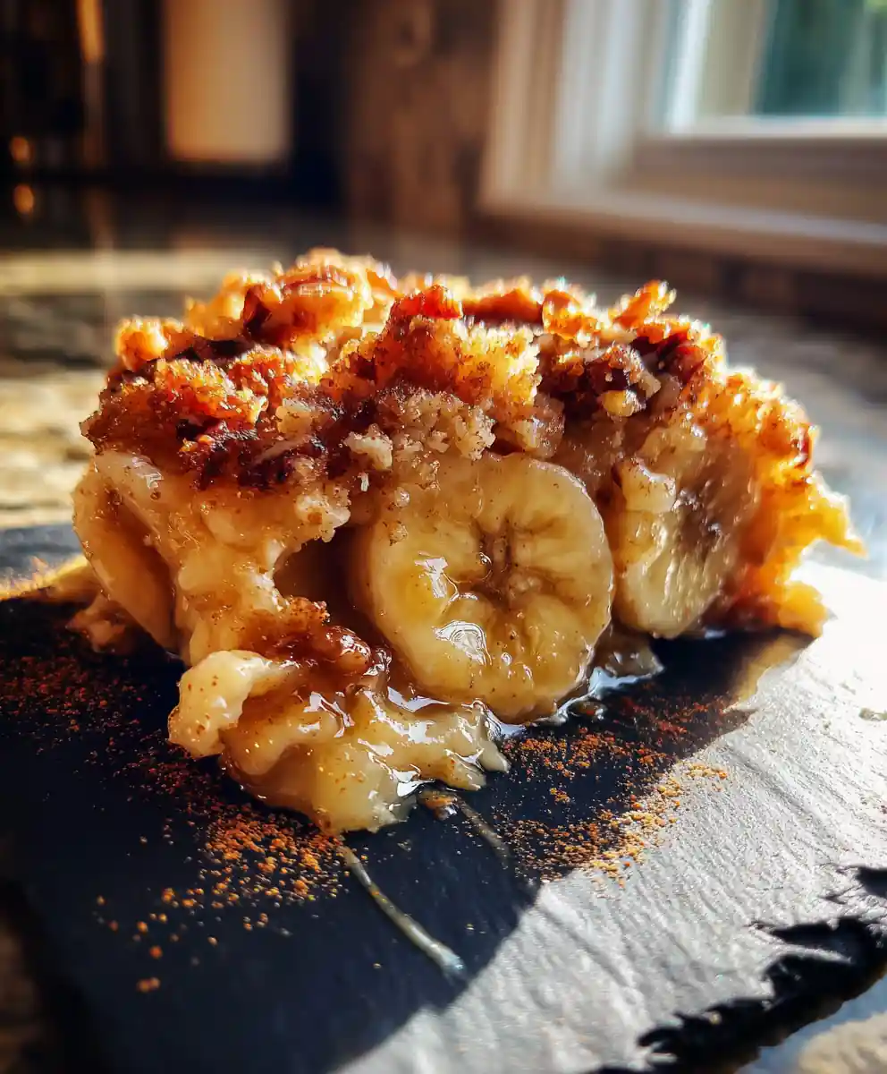 Southern Banana Cobbler With Ginger Brown Butter Crumble 5 Southern Banana Cobbler with Ginger Brown Butter Crumble