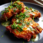 Spicy Buttermilk Fried Chicken With Cilantro Lime Glaze 1767813698.41582