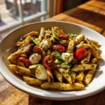Sun Dried Tomato Pesto Bruschetta Pasta Salad 6 Sun Dried Tomato Pesto Bruschetta Pasta Salad 1767836597.09065