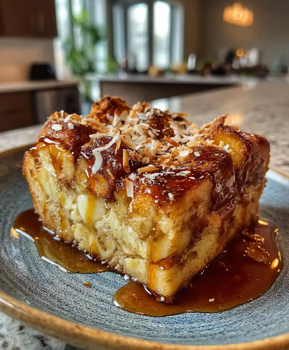 Banana French Toast Casserole With Maple Brown Butter Swirl 5 Banana French Toast Casserole With Maple Brown Butter Swirl