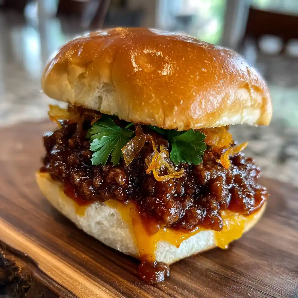 Caramelized Onion Swirled French Onion Beef Sloppy Joes 4 Caramelized Onion Swirled French Onion Beef Sloppy Joes