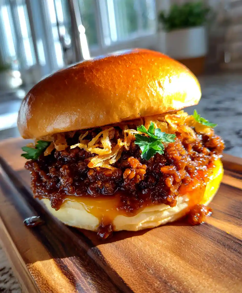 Caramelized Onion Swirled French Onion Beef Sloppy Joes 5 Caramelized Onion Swirled French Onion Beef Sloppy Joes