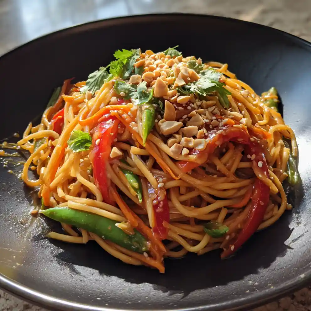 Lo Mein With Silky Peanut Ginger Sauce Ribbons 4 Lo Mein With Silky Peanut Ginger Sauce Ribbons