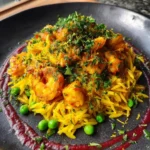 Saffron Chicken And Shrimp Pastalaya With Roasted Red Pepper Cream Swirl 6 Saffron Chicken And Shrimp Pastalaya With Roasted Red Pepper Cream Swirl 1772024881.2600996