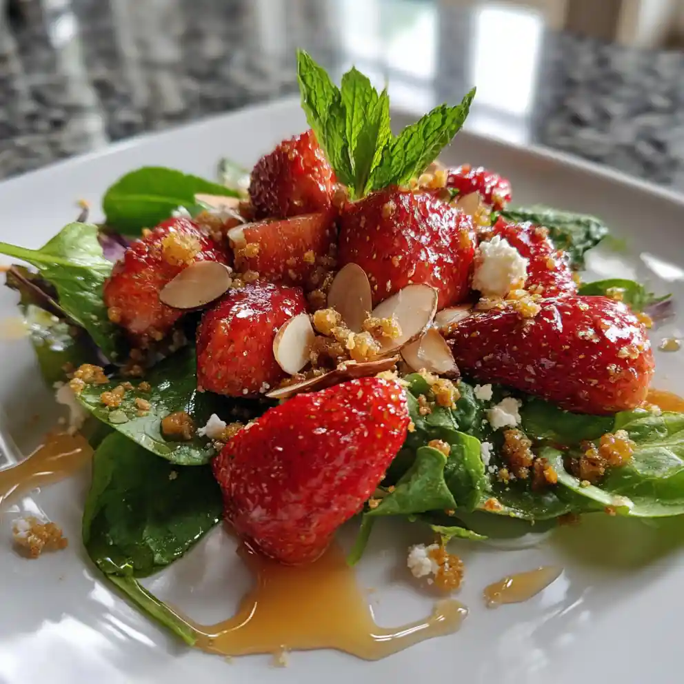 Strawberry Crackle Salad With Citrus Honey Glaze 4 Strawberry Crackle Salad With Citrus Honey Glaze