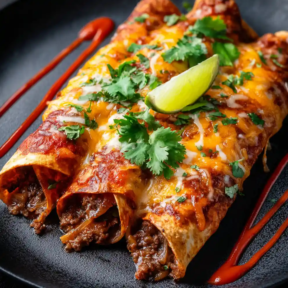5 Ingredient Beef Enchiladas 4 5 Ingredient Beef Enchiladas