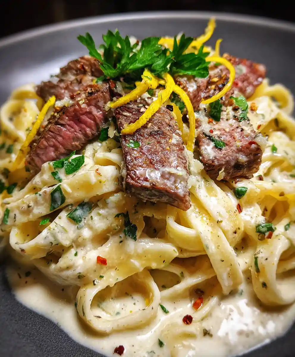 Creamy Steak Pasta With Garlic Herb Cream Sauce 5 Creamy Steak Pasta With Garlic Herb Cream Sauce