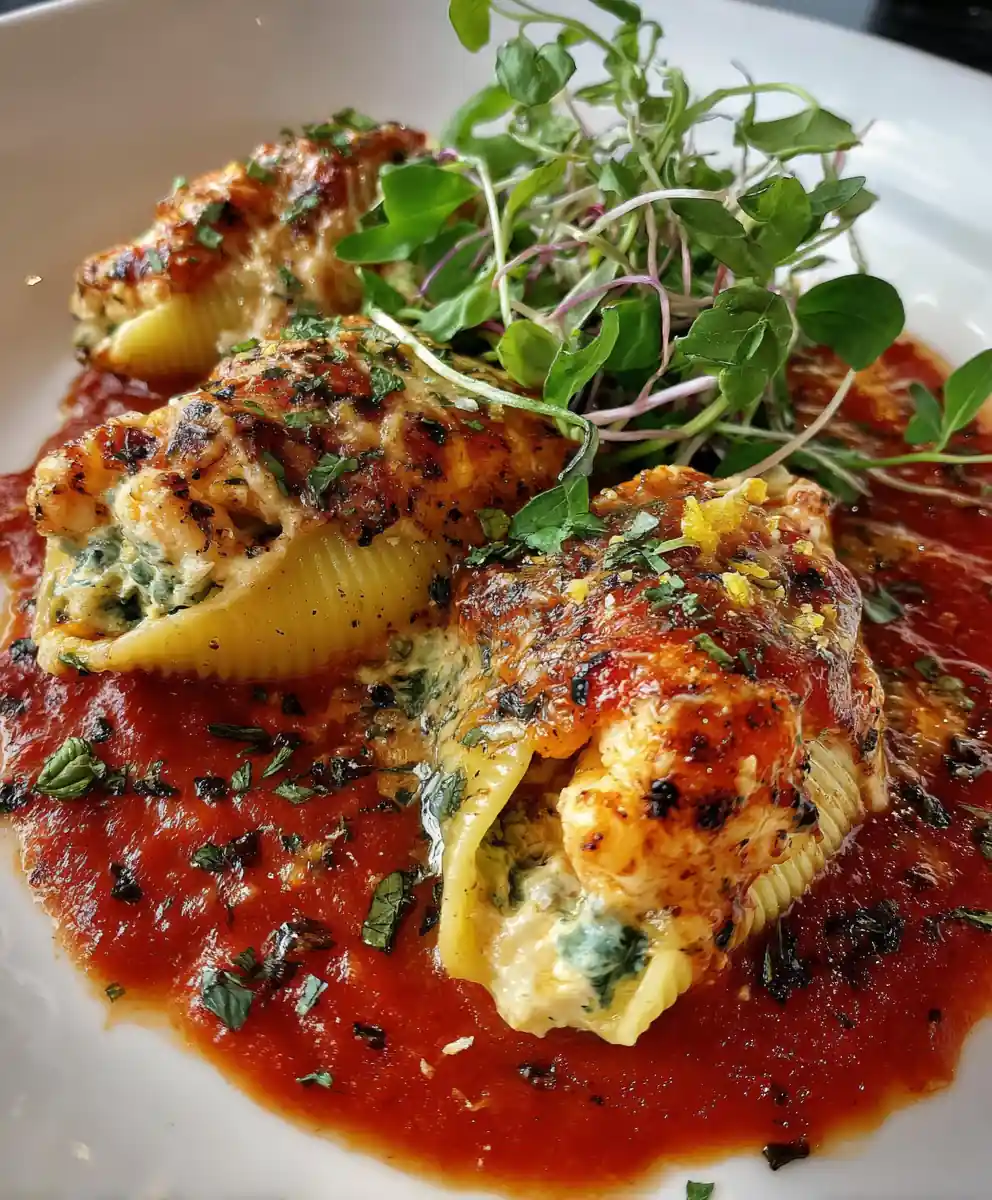 Creamy Seafood Stuffed Shells 5 Creamy Seafood Stuffed Shells