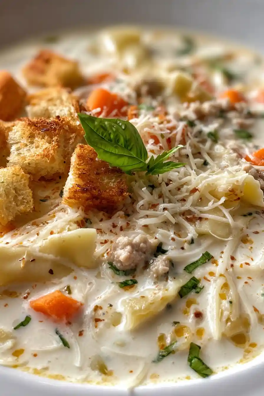 Creamy White Lasagna Soup – Cozy Comfort In A Bowl