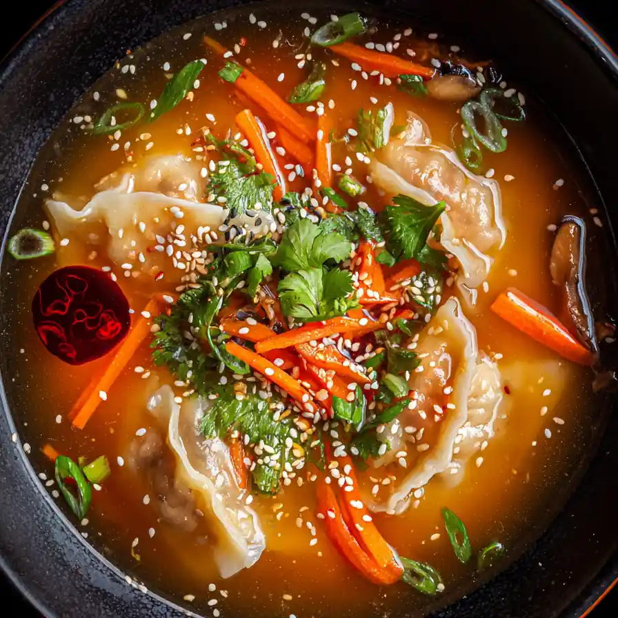 Easy Potsticker Soup 4 Easy Potsticker Soup