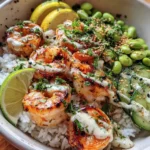 Grilled Shrimp Bowl With Creamy Garlic Sauce 1772935157.29866