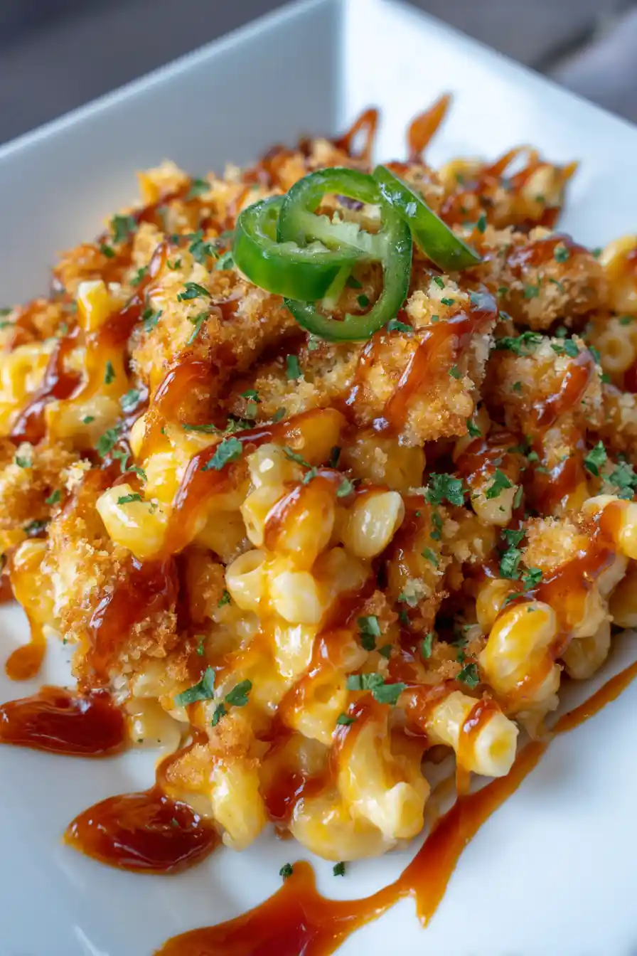 High Protein Honey Bbq Chicken Mac & Cheese 5 High Protein Honey Bbq Chicken Mac & Cheese